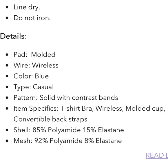 NWT UCA Wireless T-shirt Convertible Straps Sports Bra - Picture 5 of 14